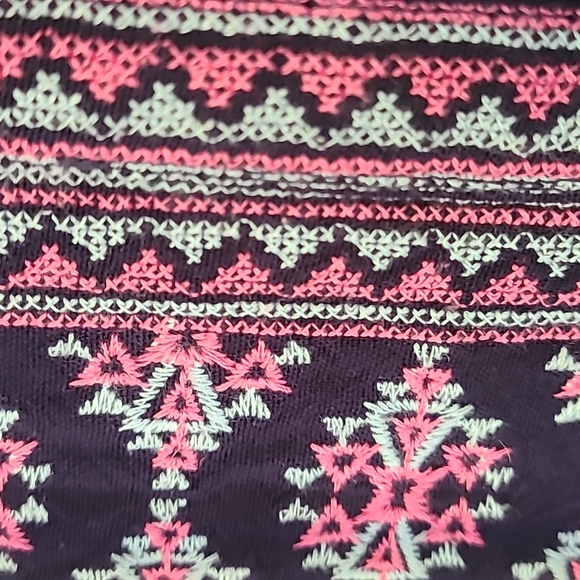 Aztec Embroidered Boho Sleeveless Top Cover-up  or Dress - Picture 4 of 7